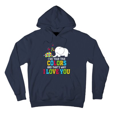 I See Your True Colors, Puzzle World Autism Awareness Month Hoodie