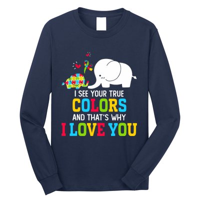 I See Your True Colors, Puzzle World Autism Awareness Month Long Sleeve Shirt