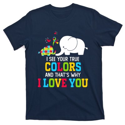 I See Your True Colors, Puzzle World Autism Awareness Month T-Shirt