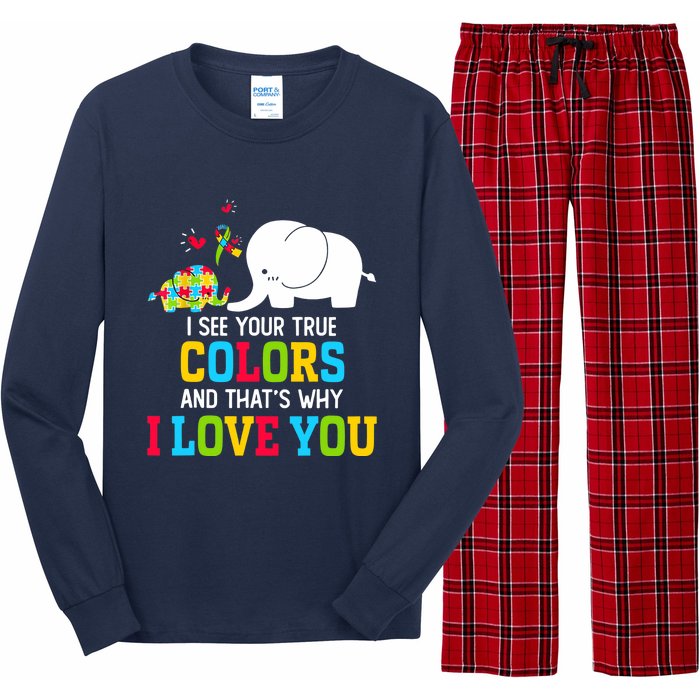 I See Your True Colors, Puzzle World Autism Awareness Month Long Sleeve Pajama Set