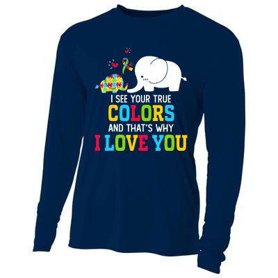 I See Your True Colors, Puzzle World Autism Awareness Month Cooling Performance Long Sleeve Crew