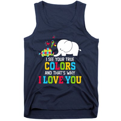 I See Your True Colors, Puzzle World Autism Awareness Month Tank Top