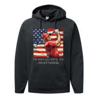 IVe Seen Your Swing Not A 6 Handicap Golf Performance Fleece Hoodie