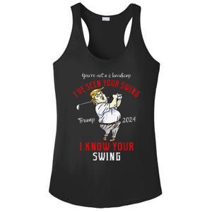 IVe Seen Your Swing I Know Your Swing Golf Trump 2024 Ladies PosiCharge Competitor Racerback Tank