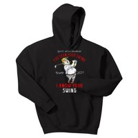 IVe Seen Your Swing I Know Your Swing Golf Trump 2024 Kids Hoodie