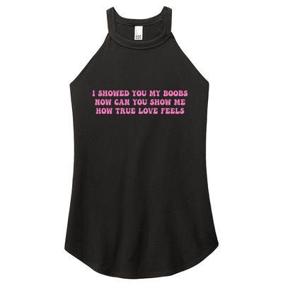 I Showed You My Bbs Women's Perfect Tri Rocker Tank
