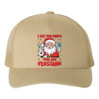 I See You When Your Flossing Christmas Dentist Xmas Flossing Yupoong Adult 5-Panel Trucker Hat