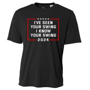 IVe Seen Your Swing I Know Your Swing Golf Funny Political Cooling Performance Crew T-Shirt