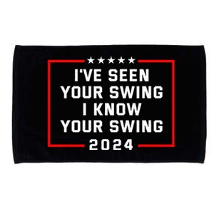 IVe Seen Your Swing I Know Your Swing Golf Funny Political Microfiber Hand Towel