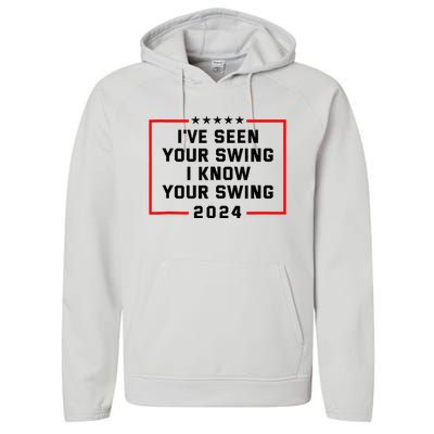 IVe Seen Your Swing I Know Your Swing Golf Performance Fleece Hoodie