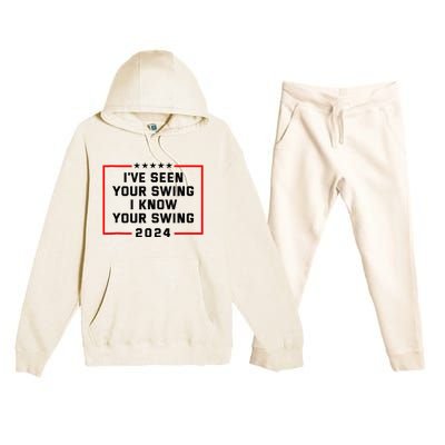 IVe Seen Your Swing I Know Your Swing Golf Premium Hooded Sweatsuit Set