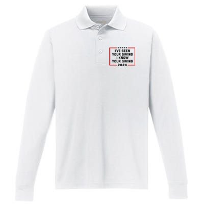 IVe Seen Your Swing I Know Your Swing Golf Performance Long Sleeve Polo