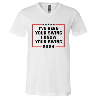 IVe Seen Your Swing I Know Your Swing Golf V-Neck T-Shirt