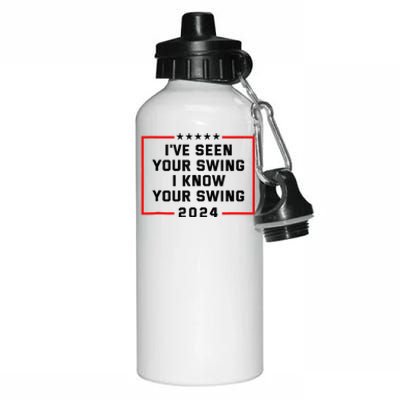 IVe Seen Your Swing I Know Your Swing Golf Aluminum Water Bottle 