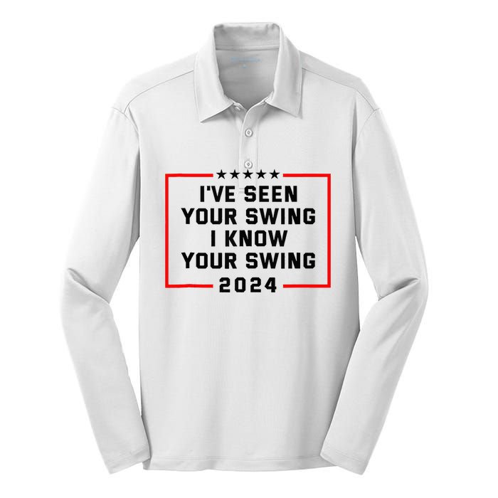 IVe Seen Your Swing I Know Your Swing Golf Silk Touch Performance Long Sleeve Polo