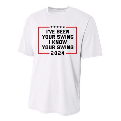 IVe Seen Your Swing I Know Your Swing Golf Performance Sprint T-Shirt