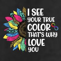 I See Your True Color Infinity Rainbow Neurodiversity Autism Beanie