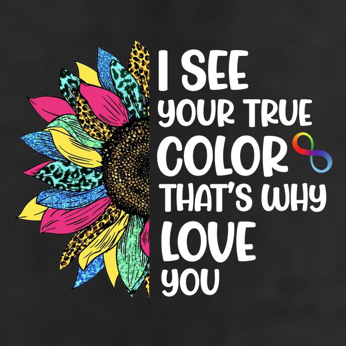 I See Your True Color Infinity Rainbow Neurodiversity Autism Beanie