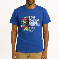 I See Your True Color Infinity Rainbow Neurodiversity Autism Tall T-Shirt