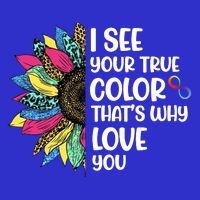 I See Your True Color Infinity Rainbow Neurodiversity Autism Tall T-Shirt