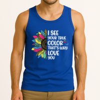 I See Your True Color Infinity Rainbow Neurodiversity Autism Tank Top