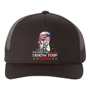 IVe Seen Your Swing I Know Your Swing Golf Funny Political Yupoong Adult 5-Panel Trucker Hat