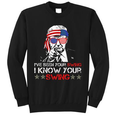 IVe Seen Your Swing I Know Your Swing Golf Funny Political Sweatshirt