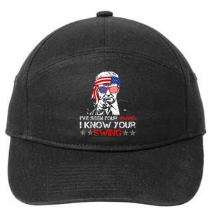 IVe Seen Your Swing I Know Your Swing Golf Funny Political 7-Panel Snapback Hat