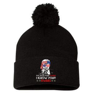 IVe Seen Your Swing I Know Your Swing Golf Funny Political Pom Pom 12in Knit Beanie