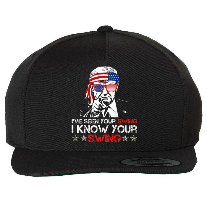 IVe Seen Your Swing I Know Your Swing Golf Funny Political Wool Snapback Cap