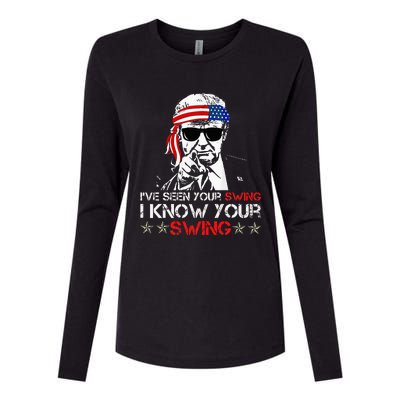 IVe Seen Your Swing I Know Your Swing Golf Womens Cotton Relaxed Long Sleeve T-Shirt