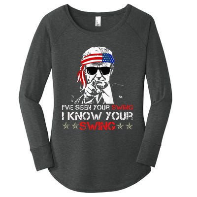 IVe Seen Your Swing I Know Your Swing Golf Women's Perfect Tri Tunic Long Sleeve Shirt