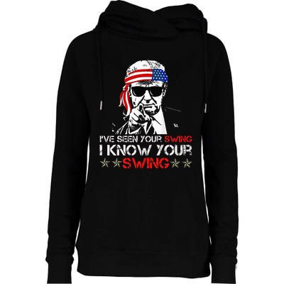 IVe Seen Your Swing I Know Your Swing Golf Womens Funnel Neck Pullover Hood