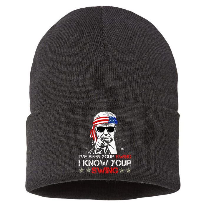 IVe Seen Your Swing I Know Your Swing Golf Sustainable Knit Beanie