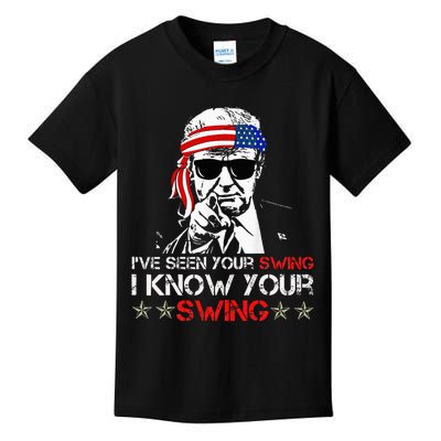 IVe Seen Your Swing I Know Your Swing Golf Kids T-Shirt