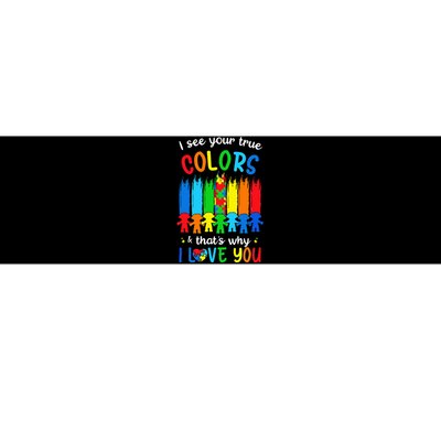 I See Your True Colors Puzzle Autism Month  Bumper Sticker