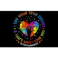 I See Your True Colors Puzzle World Autism Awareness Month Bumper Sticker