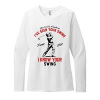 IVe Seen Your Swing I Know Your Swing Funny Trump Golf 2024 Womens CVC Long Sleeve Shirt