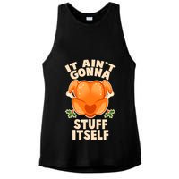 It Ain't Gonna Stuff Itself Thanksgiving Turkey Ladies PosiCharge Tri-Blend Wicking Tank