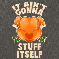 It Ain't Gonna Stuff Itself Thanksgiving Turkey Cotton Canvas Backpack