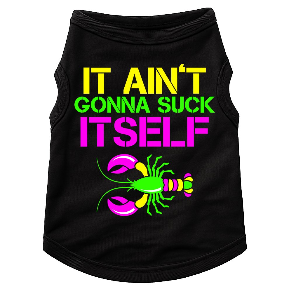 It Ain't Gonna Suck Itself Mardi Gras Doggie Tank
