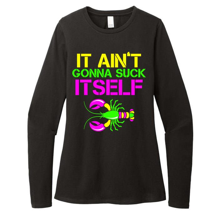 It Ain't Gonna Suck Itself Mardi Gras Womens CVC Long Sleeve Shirt