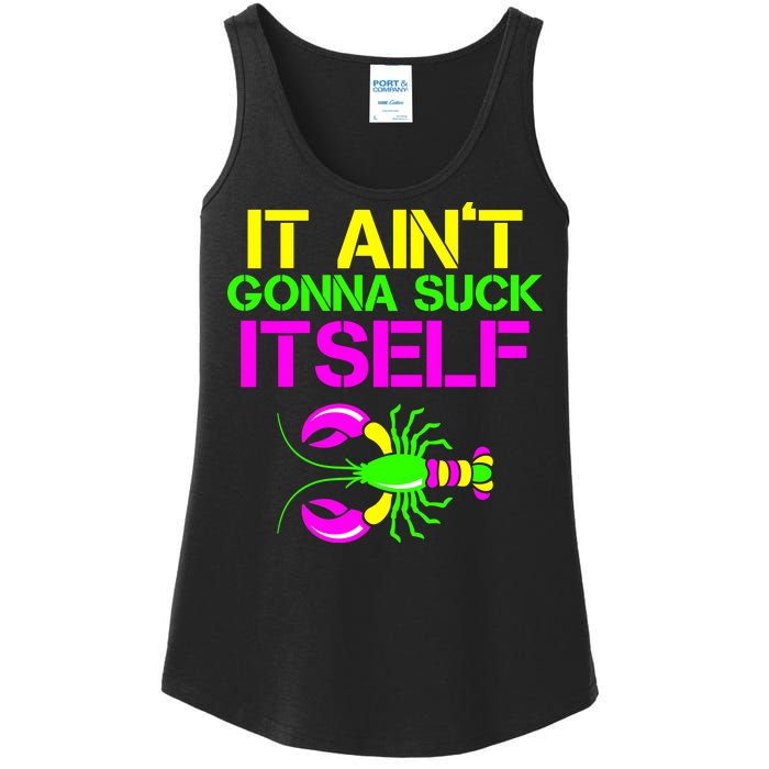 It Ain't Gonna Suck Itself Mardi Gras Ladies Essential Tank