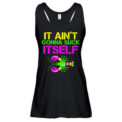 It Ain't Gonna Suck Itself Mardi Gras Ladies Essential Flowy Tank