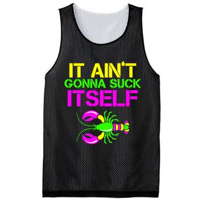 It Ain't Gonna Suck Itself Mardi Gras Mesh Reversible Basketball Jersey Tank