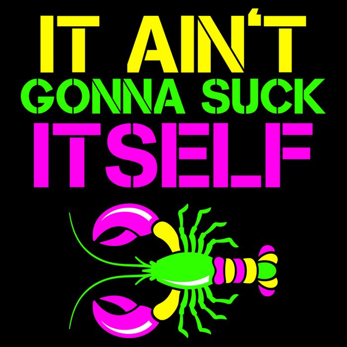 It Ain't Gonna Suck Itself Mardi Gras Pom Pom 12in Knit Beanie