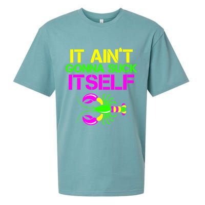 It Ain't Gonna Suck Itself Mardi Gras Sueded Cloud Jersey T-Shirt