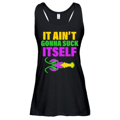 It Ain't Gonna Suck Itself Offensives Mardi Gras Ladies Essential Flowy Tank