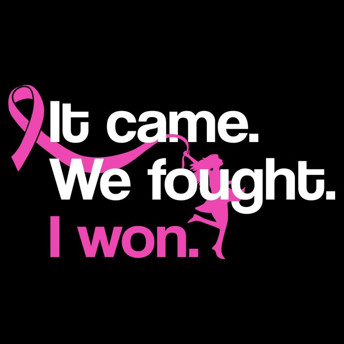 It Came We Fought I Won Breast Cancer Cooling Performance Crew T-Shirt