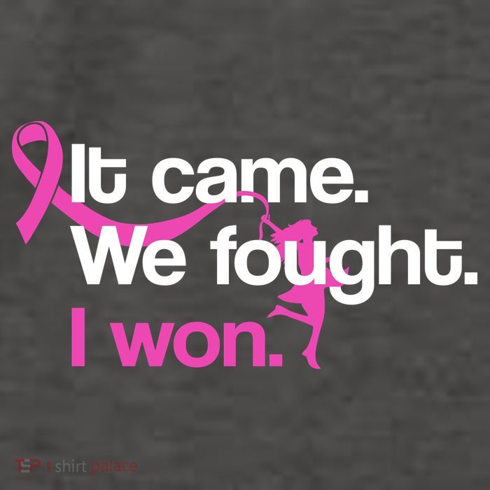 It Came We Fought I Won Breast Cancer Vector Backpack